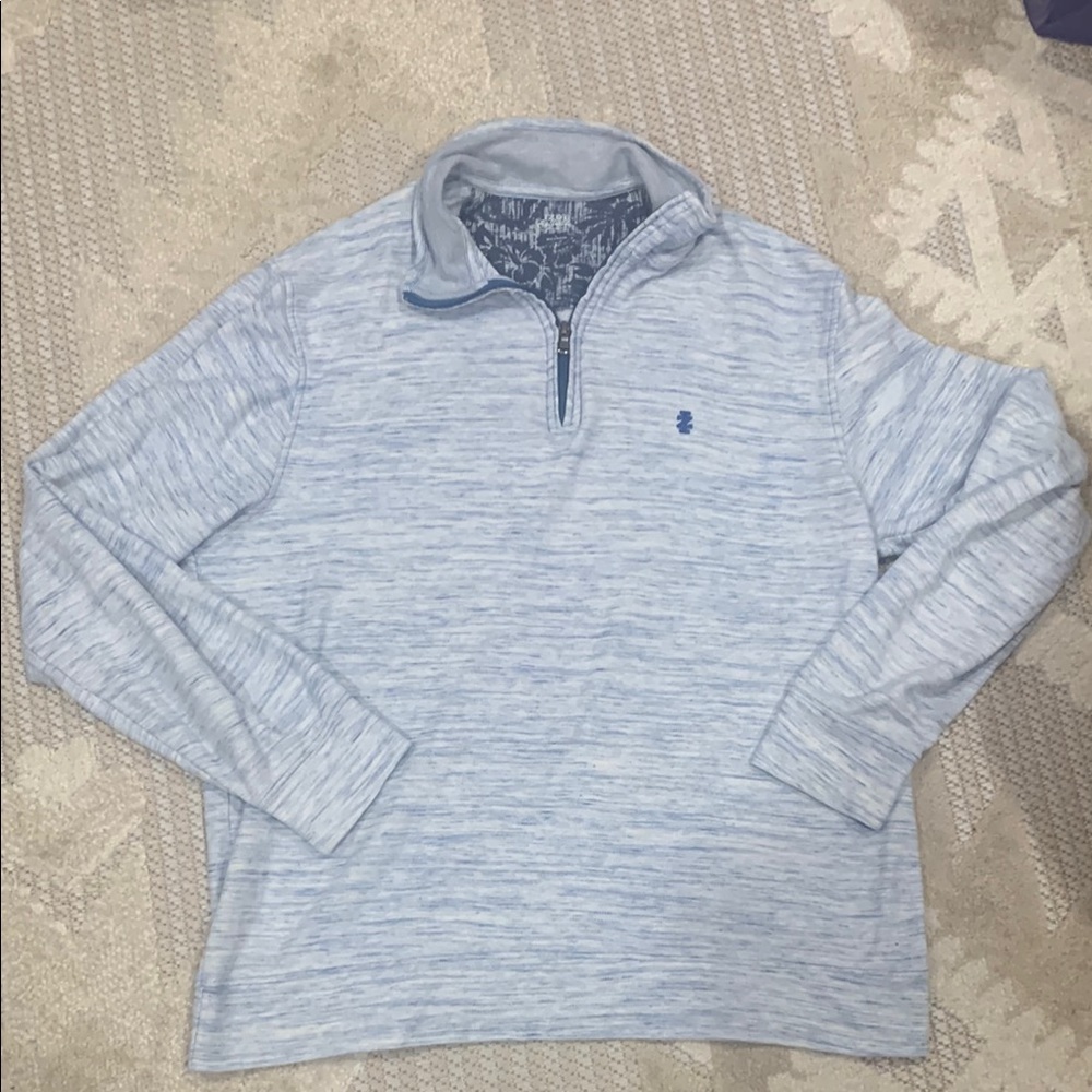 Men’s IZOD Light Blue Quarter-Zip Pullover - Size Large